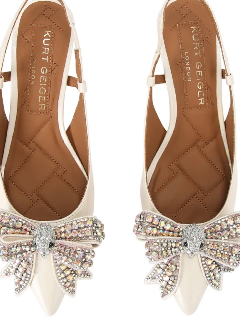 Kurt Geiger London Belgravia Bow Slingback Pump Jeweled Bow Slingback Heels